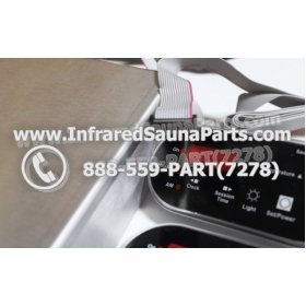 COMPLETE CONTROL POWER BOX WITH CONTROL PANEL - COMPLETE CONTROL POWER BOX SOFTHEAT INFRARED SAUNA WITH TWO BLACK CONTROL PANEL 3