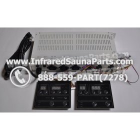 COMPLETE CONTROL POWER BOX WITH CONTROL PANEL - COMPLETE CONTROL POWER BOX VIDAL  INFRARED SAUNA STYLE 4 WITH TWO CONTROL PANELS 2