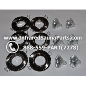 COMPLETE LIGHT ASSEMBLY 110V / 120V - COMPLETE LIGHT ASSEMBLY 6 HOUSING IN SILVER FINISH WITH 6 BULBS 110V / 120V 4