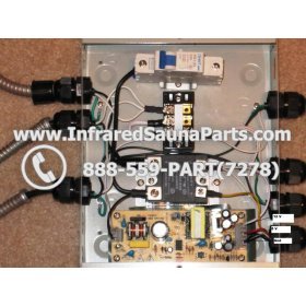 COMPLETE CONTROL POWER BOX 220V / 240V - COMPLETE CONTROL POWER BOX 220V / 240V FED INTL.INFRARED SAUNA WITH 8 HEATER PLUGS v2 12