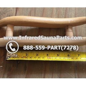 WOOD HANDLES + TOWEL HANDLES - HEMLOCK WOOD DOOR HANDLE STYLE 5 5