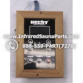CIRCUIT BOARDS WITH  FACE PLATES - CIRCUIT BOARD WITH FACEPLATE FOR HECHT INFRARED SAUNA WITH USB MP3 FM  PLAYER  STYLE 1 SECONDARY 4