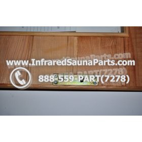 WOOD SAUNA WALLS - HEMLOCK WOOD SAUNA PANEL WITH GLASS ( 24.7" x 72.5" ) 6