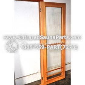WOOD SAUNA WALLS - HEMLOCK WOOD SAUNA PANEL + DOOR ( 35.5" x 69.5" ) 5