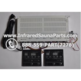 COMPLETE CONTROL POWER BOX WITH CONTROL PANEL - COMPLETE CONTROL POWER BOX IRONMAN INFRARED SAUNA STYLE 4 WITH TWO CONTROL PANELS 1