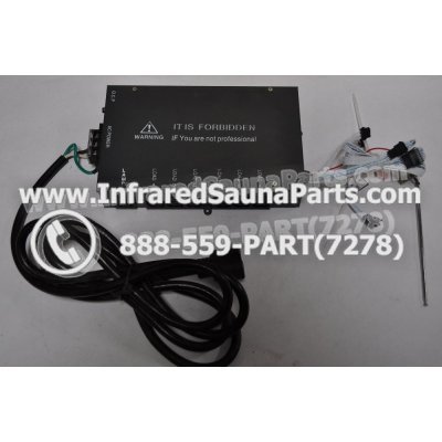 COMPLETE CONTROL POWER BOX 110V / 120V - COMPLETE CONTROL POWER BOX 110V  120V WITH 7 CIRCUIT BOARD PINS  6 FEMALE PLUGS SAUNAGEN INFRARED SAUNA 1